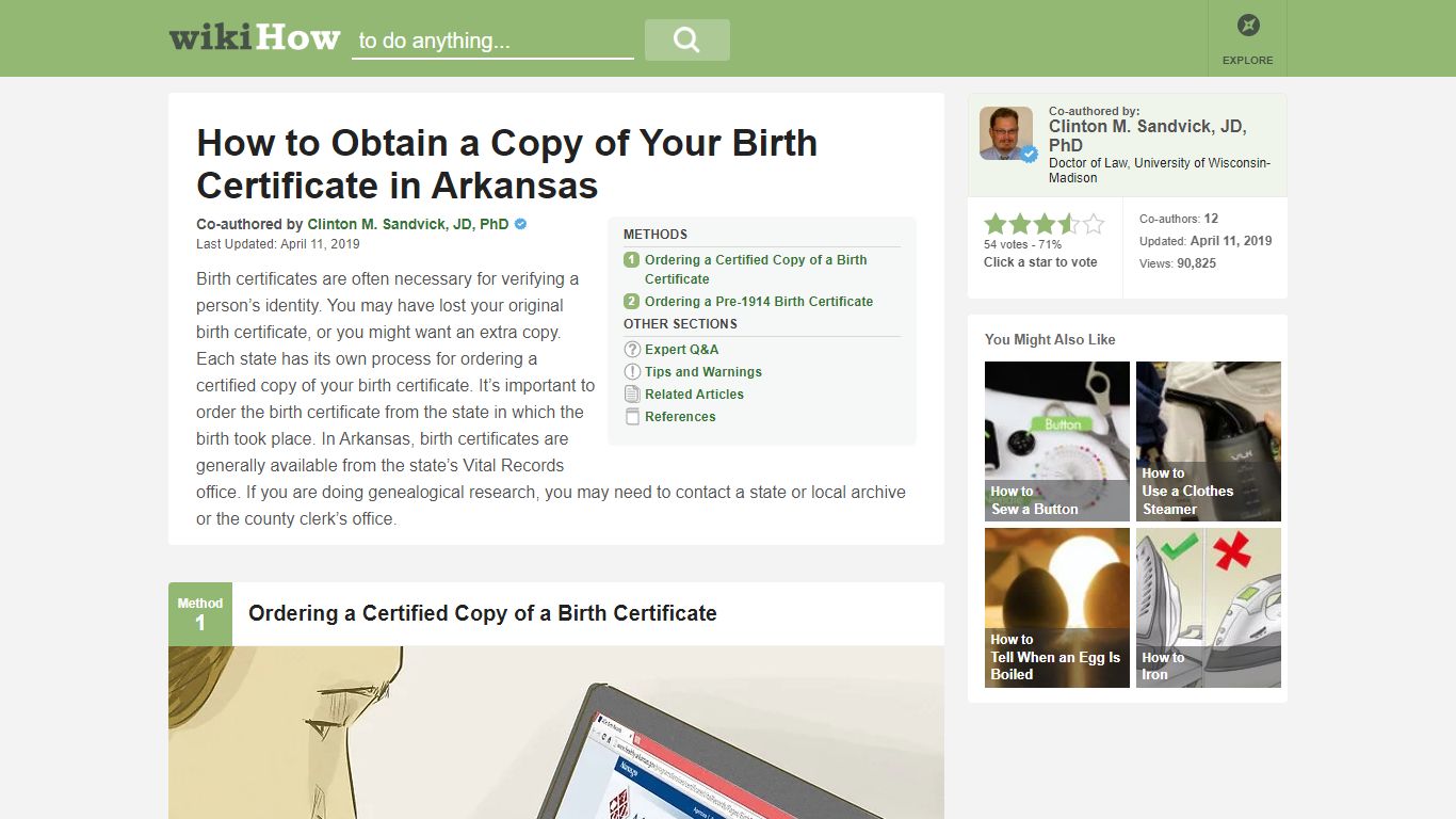 How to Obtain a Copy of Your Birth Certificate in Arkansas